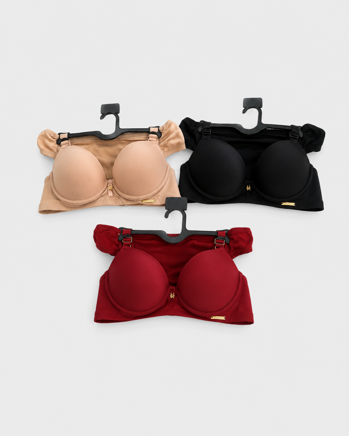 Conjunto de sutian e calcinha Liso(Sem renda) - tamanho variados e cores variadas neutras (Cópia)