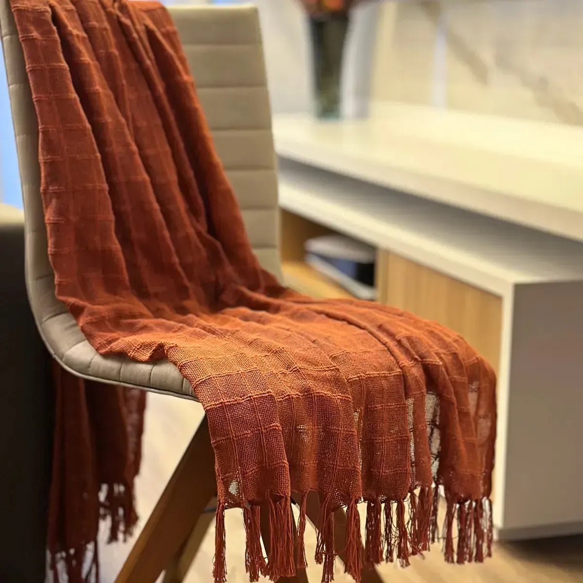 Manta Para Sofa Peseira Algodao Diversas Cores