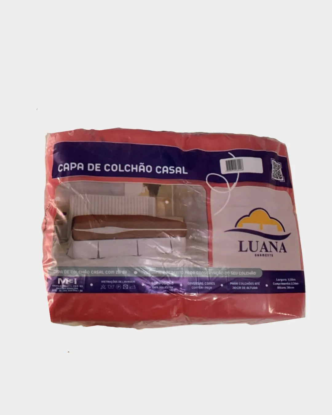 Capa de Colchão Casal em Malha com Ziper