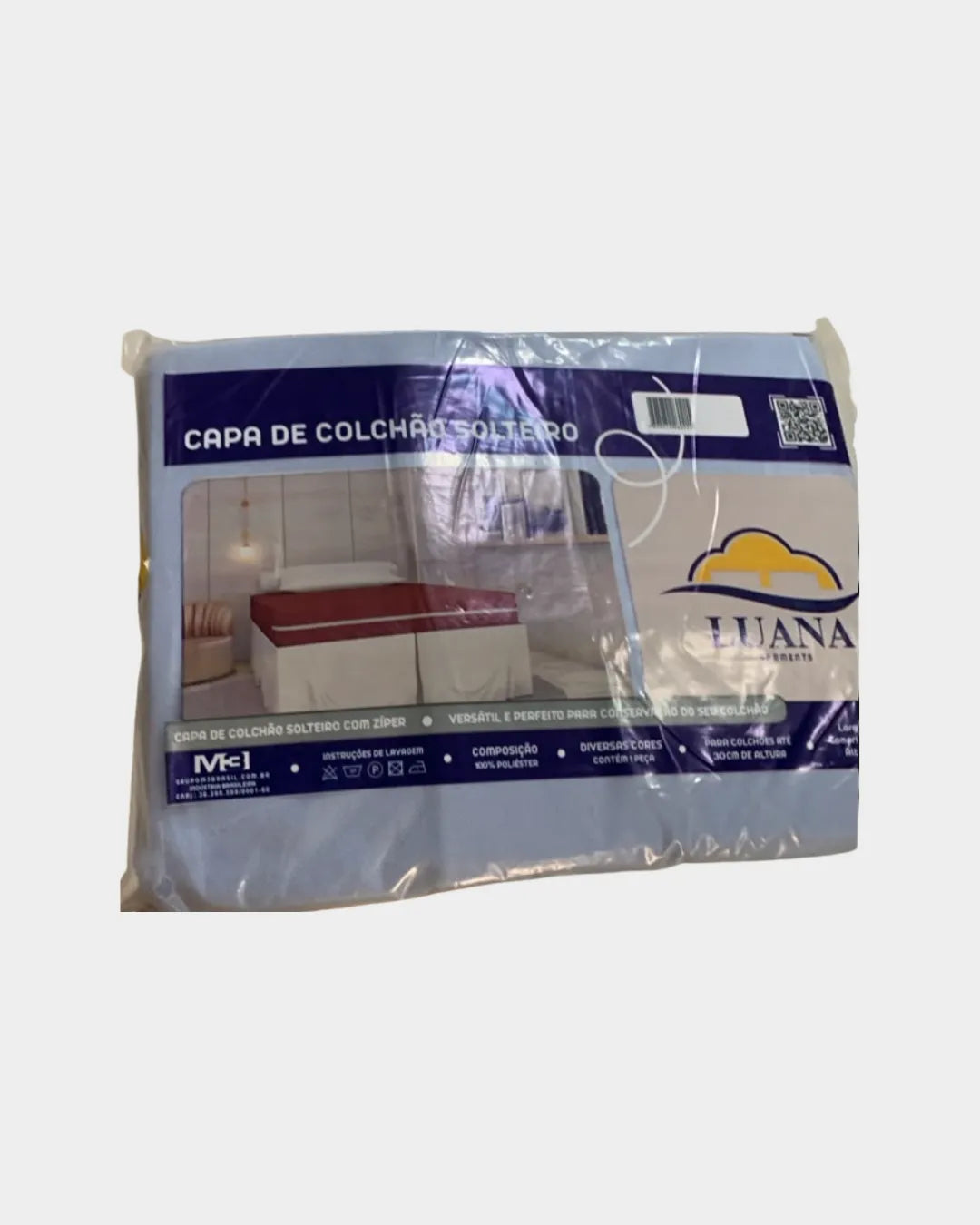 Capa de Colchão Casal em Malha com Ziper