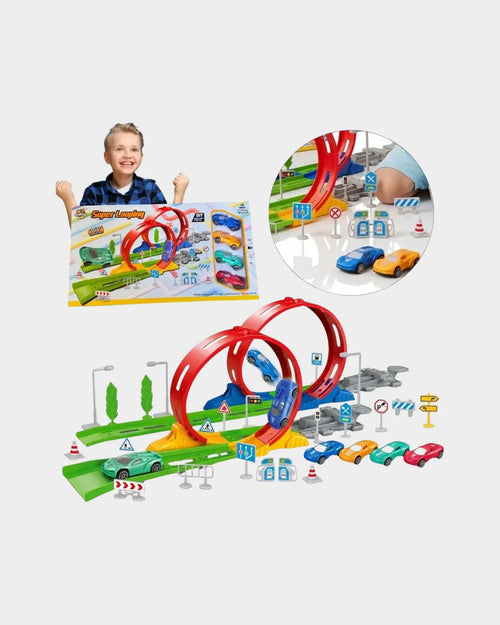 Brinquedo Infantil Pista Carrinhos Rápido Com Carro Looping