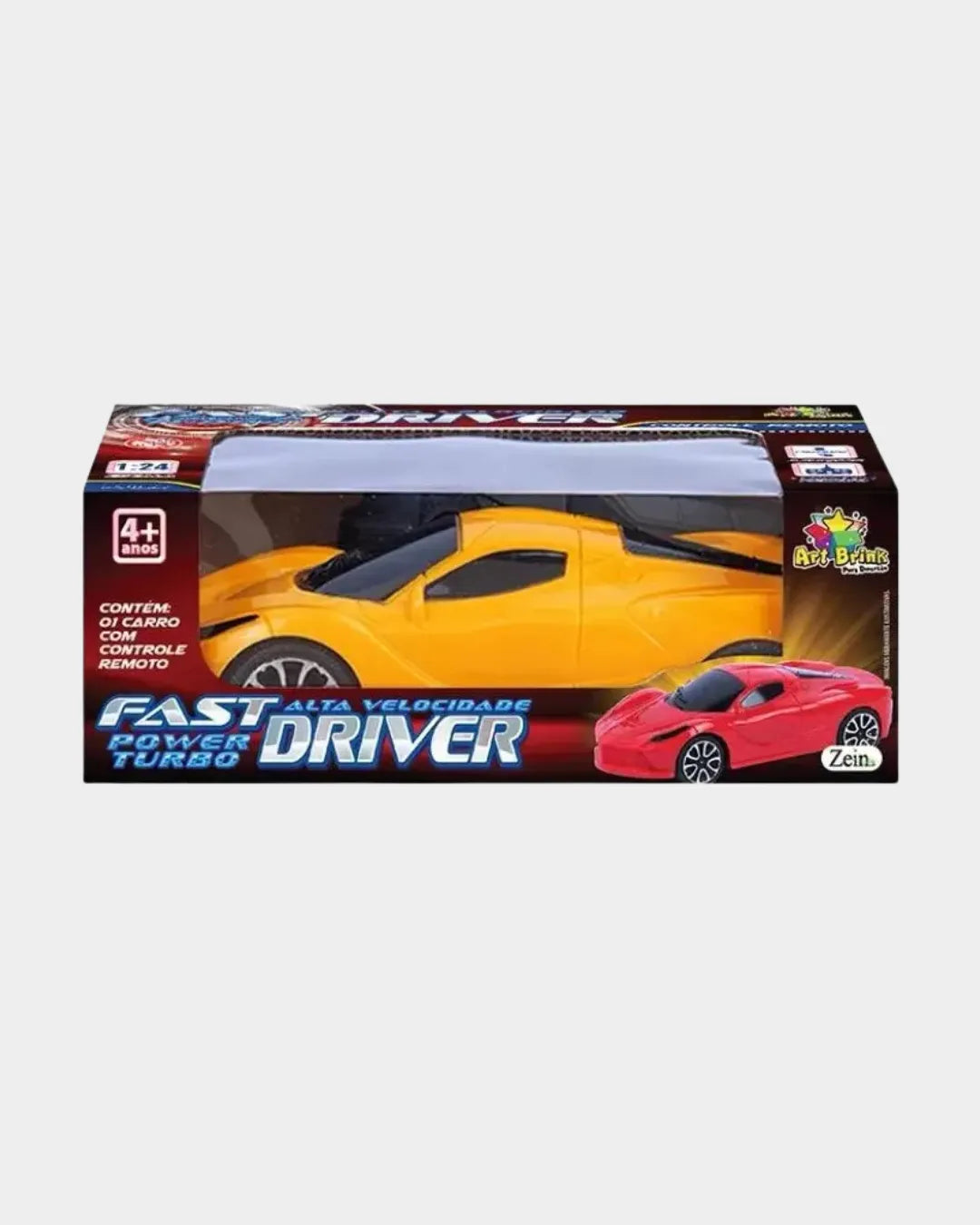 Carro Controle Remoto C/3 Funções Art Brink Brinquedo