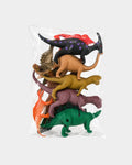 Kit 8 Dinossauros Brinquedo Infantil Miniaturas Coloridas Plástico Educativos