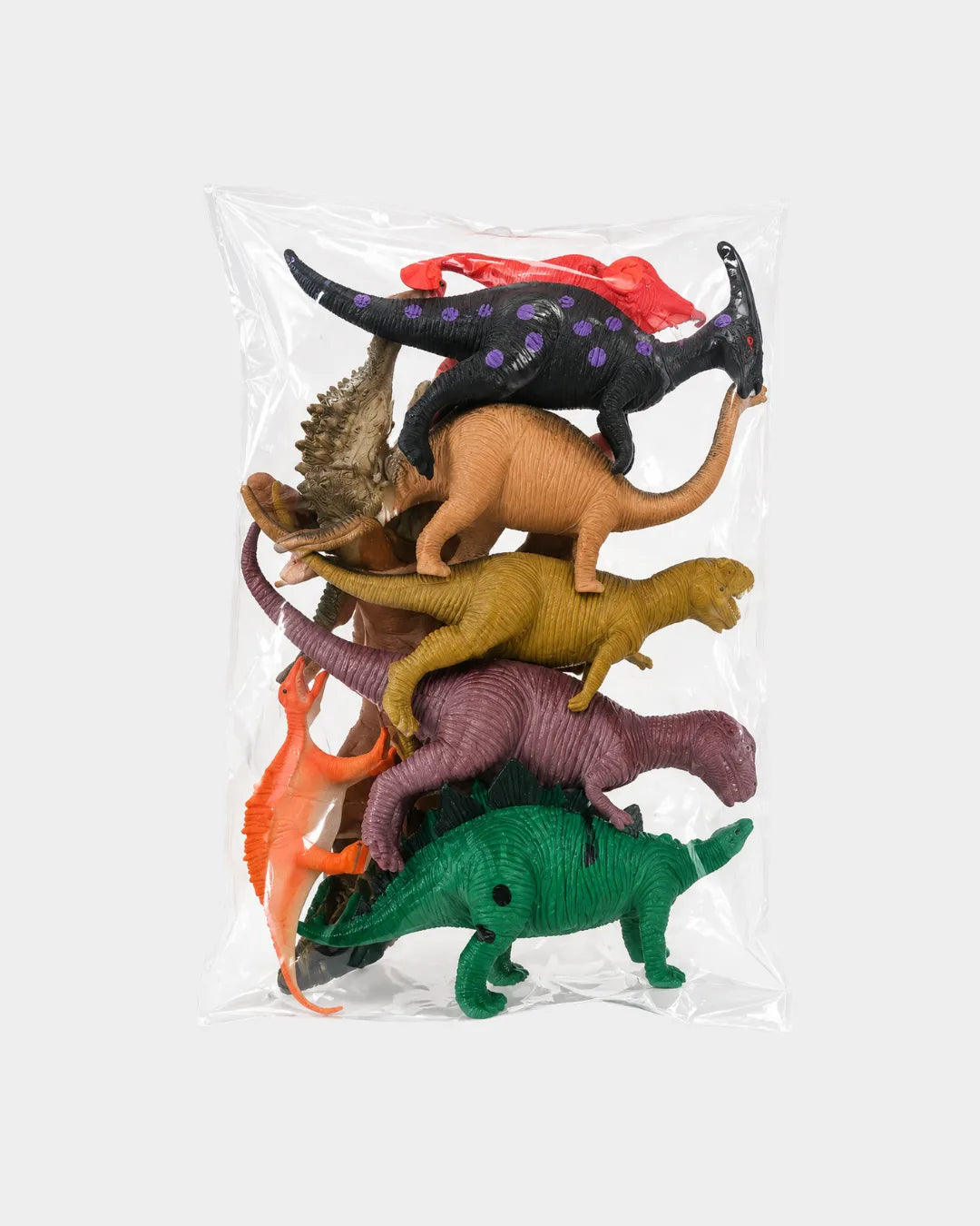 Kit 8 Dinossauros Brinquedo Infantil Miniaturas Coloridas Plástico Educativos