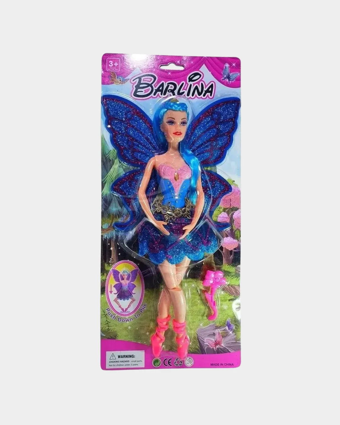 Boneca Fada Ballet Bailarina Mexe As Asas Articulada 30 Cm