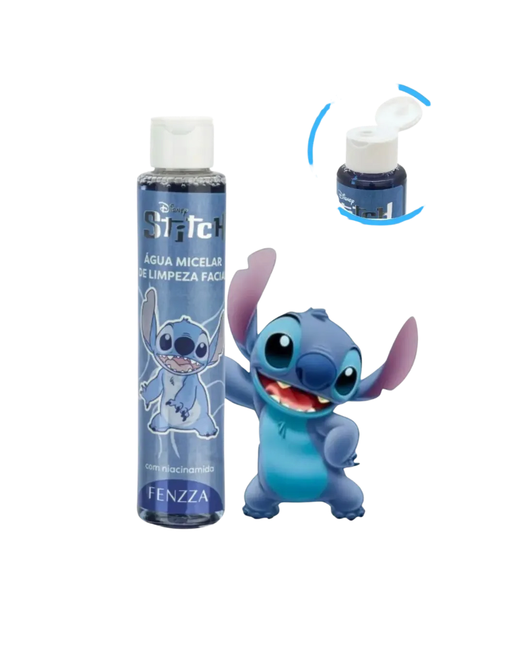 Água Micelar 120ml Limpeza Facial Demaquilante Com Niacinamida Fragância Suave Stitch - Lançamento Fenzza