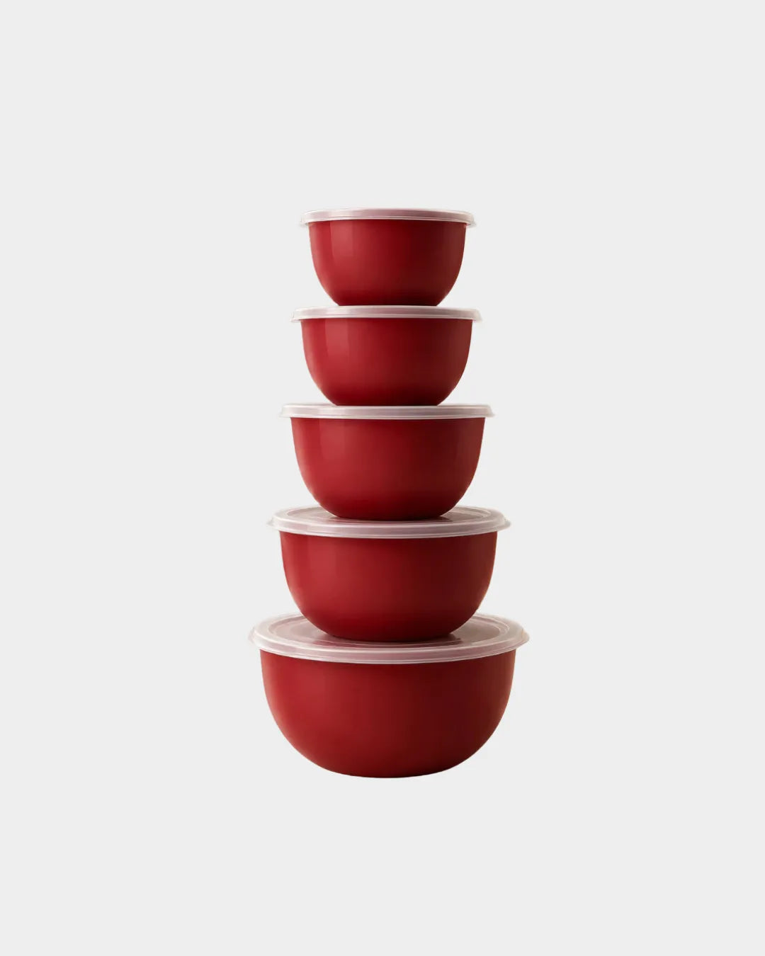 Kit 5 Potes Bowl Jogo de Plástico Hermético P M G Saladeira Mantimento vai microondas e geladeira