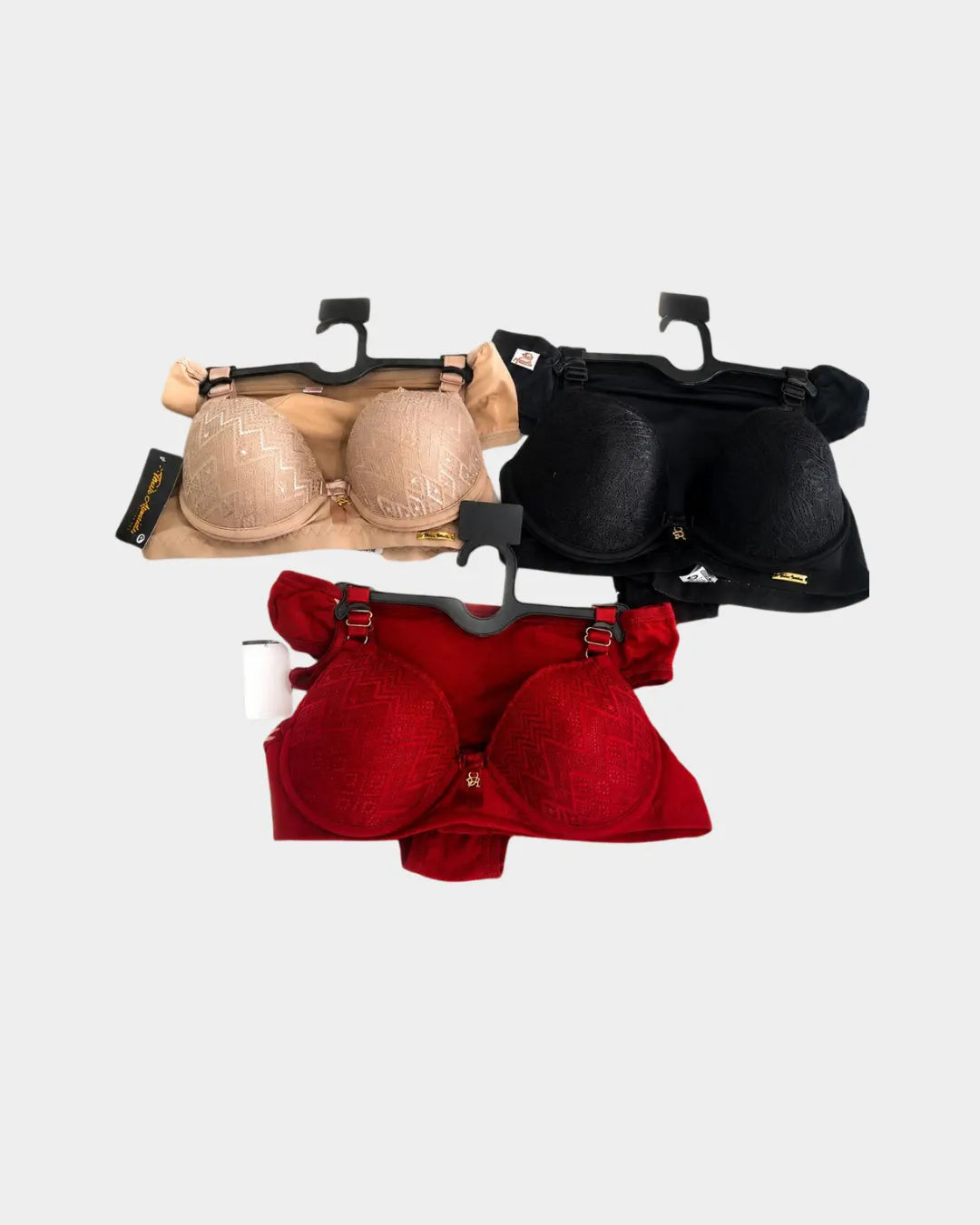 Conjunto de sutian e calcinha liso tamanho variados e cores variadas neutras