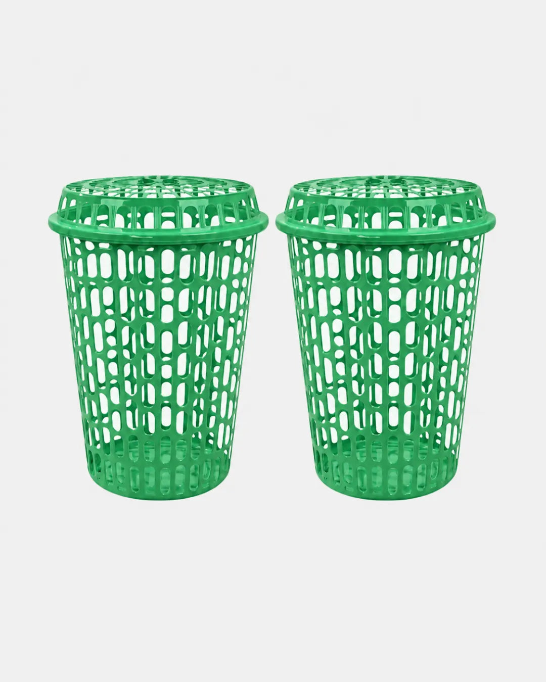 Cesto De Roupas Sujas Multiuso Telado Tampa 60 Litros